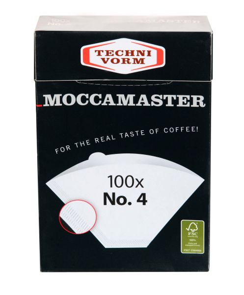 Filterpapier No.4 weiß für Moccamaster