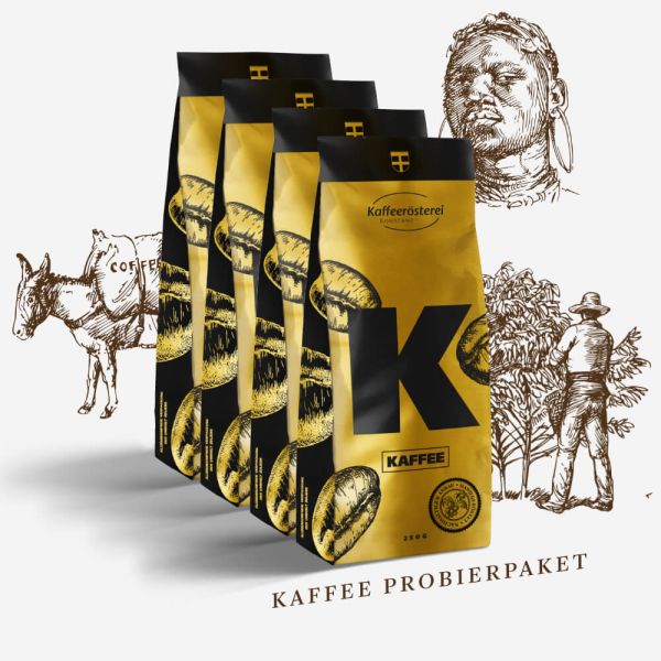 Kaffee Probierpaket 4x250g